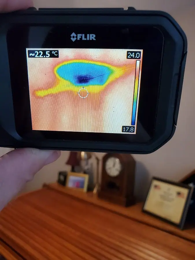 Thermal imaging inspection for water damage in St. Clair