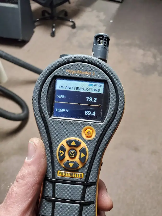 Moisture meter humidity assessment for Fire & Smoke Damage Restoration in St. Clair